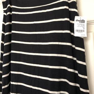 Maxi Skirt Black and White Striped